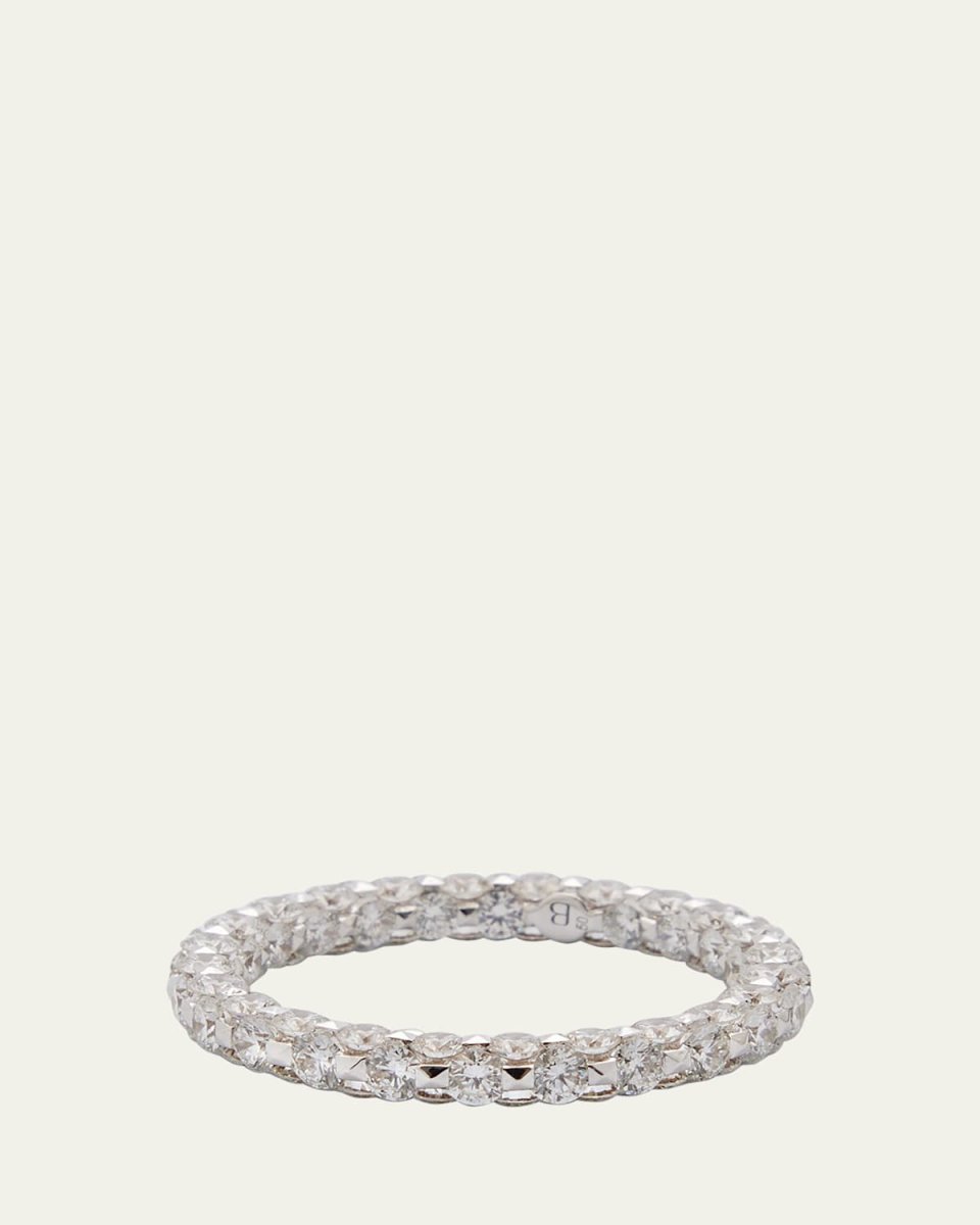 White Gold Eternity Ring with Diamonds